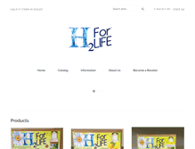 Tablet Screenshot of h2forlife.com